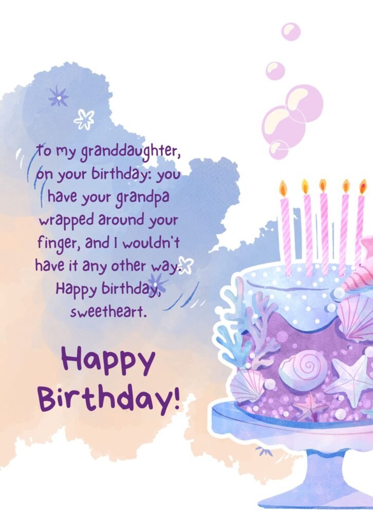 Birthday Wishes from Grandpa