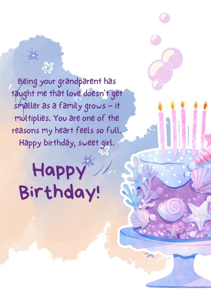 Emotional Birthday Wishes for Granddaughter