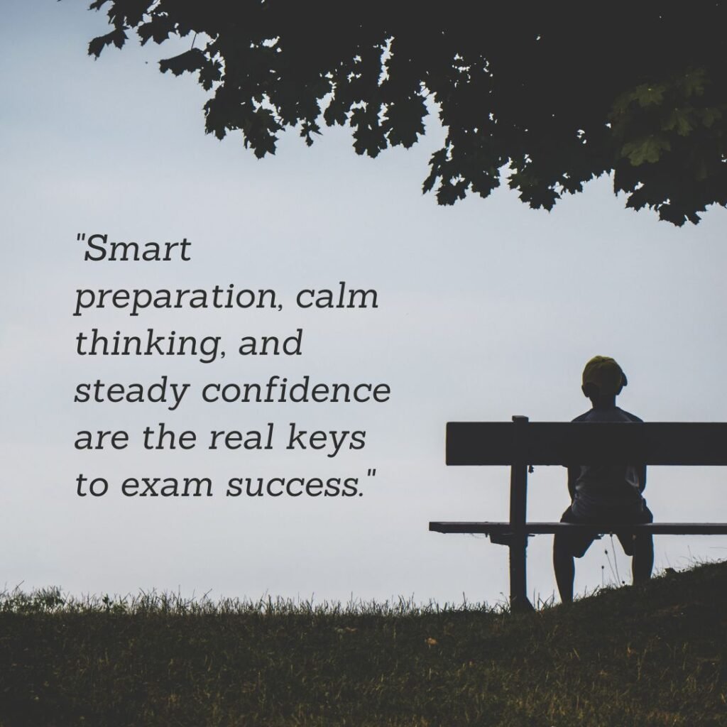 Smart preparation, calm thinking, and steady confidence are the real keys to exam success.