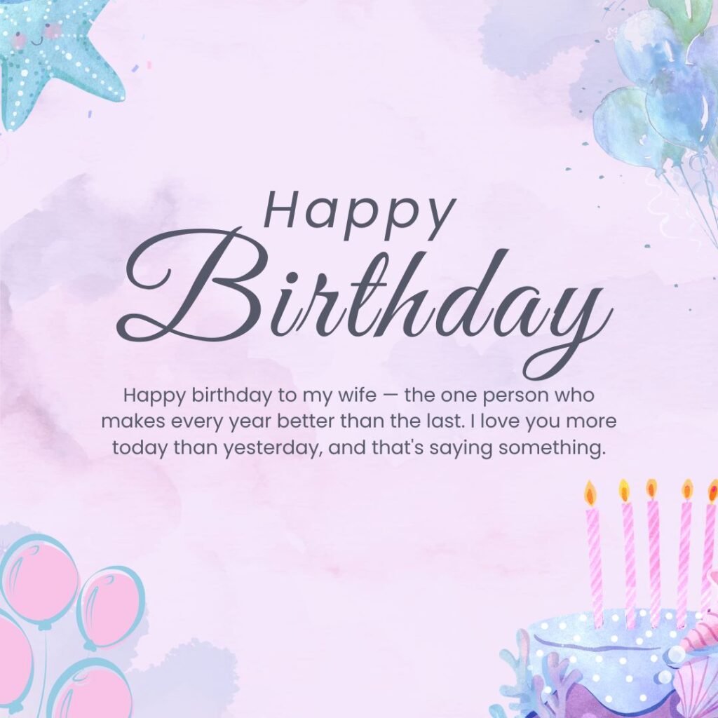 Birthday Card Messages for Wife
