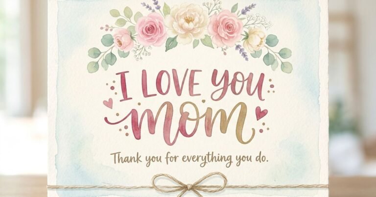 I Love You Mom Quotes