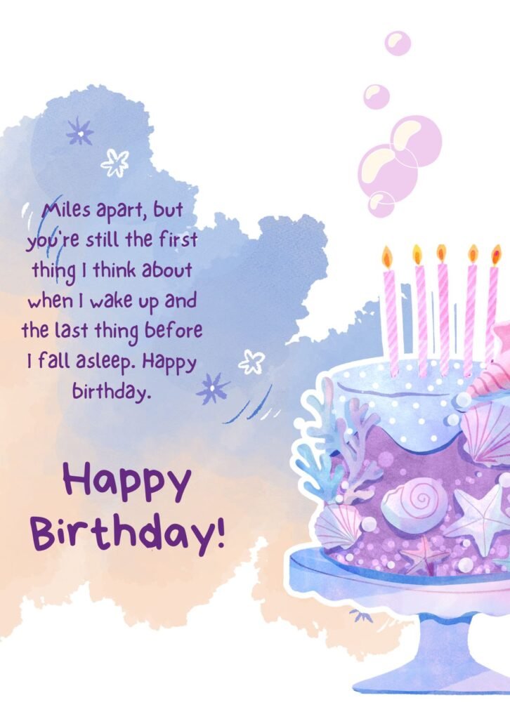 Long-Distance Birthday Wishes