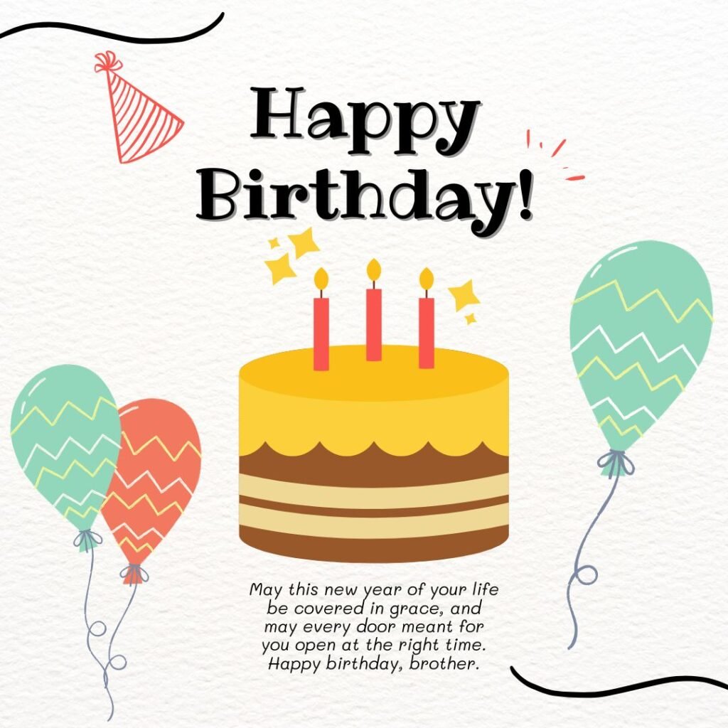 Religious Birthday Blessings for Brother