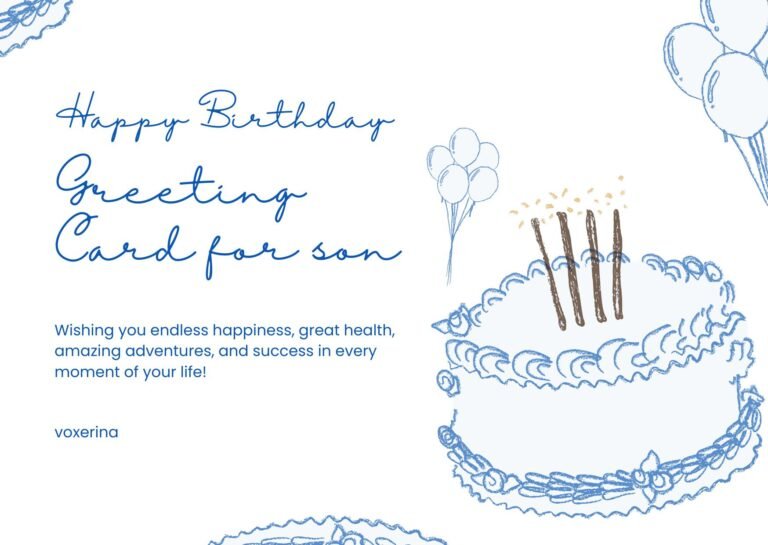 birthday greeting cards for son