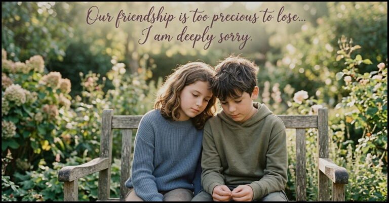 Sorry Messages for Friend