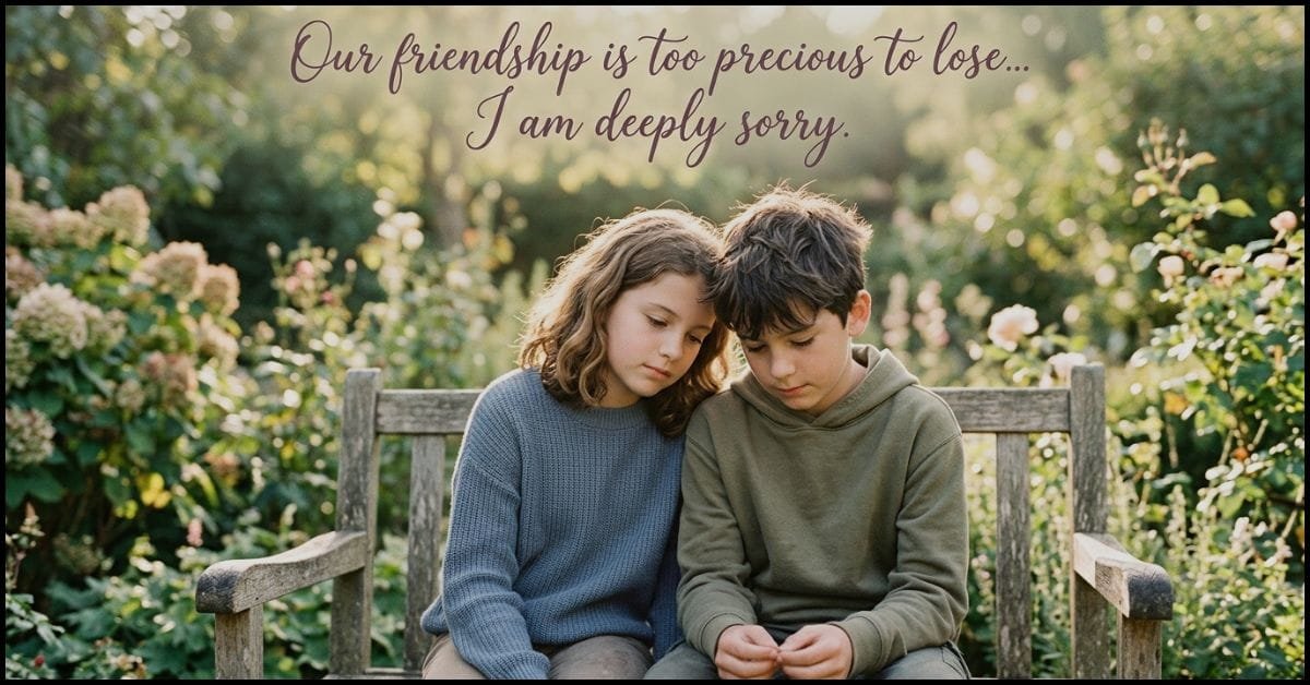 Sorry Messages for Friend