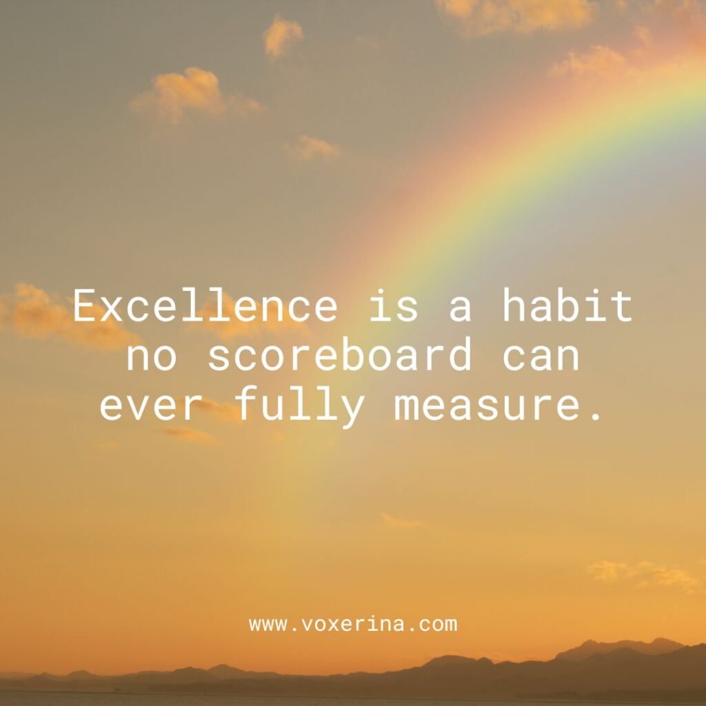 Winning and Excellence