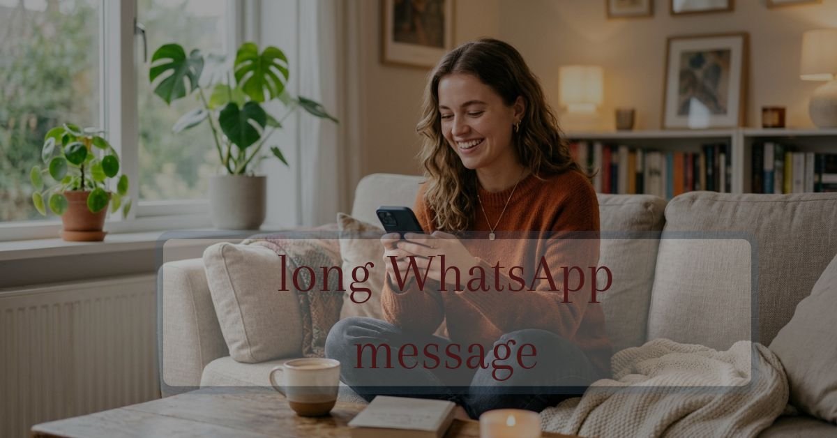long WhatsApp message